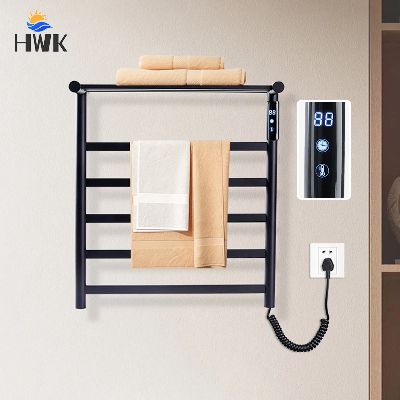 

Bathroom Towel Dryer With Shelf.Stainless Steel Electric Towel Rack.Touch Screen Towel Radiator.Wall Mounted Heated Towel Rail.