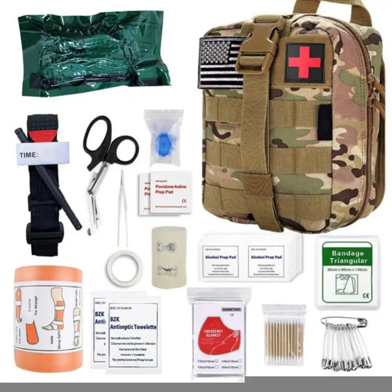 

Multi functional Survival First-aid Kit Container Travel Oxford Cloth Waterproof Tactical Waist Pack Outdoor Climbing Camping