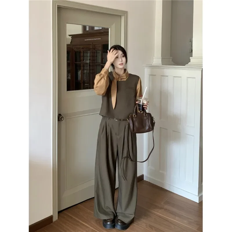 Элегантная модная рубашка свободного кроя с длинными рукавами женский