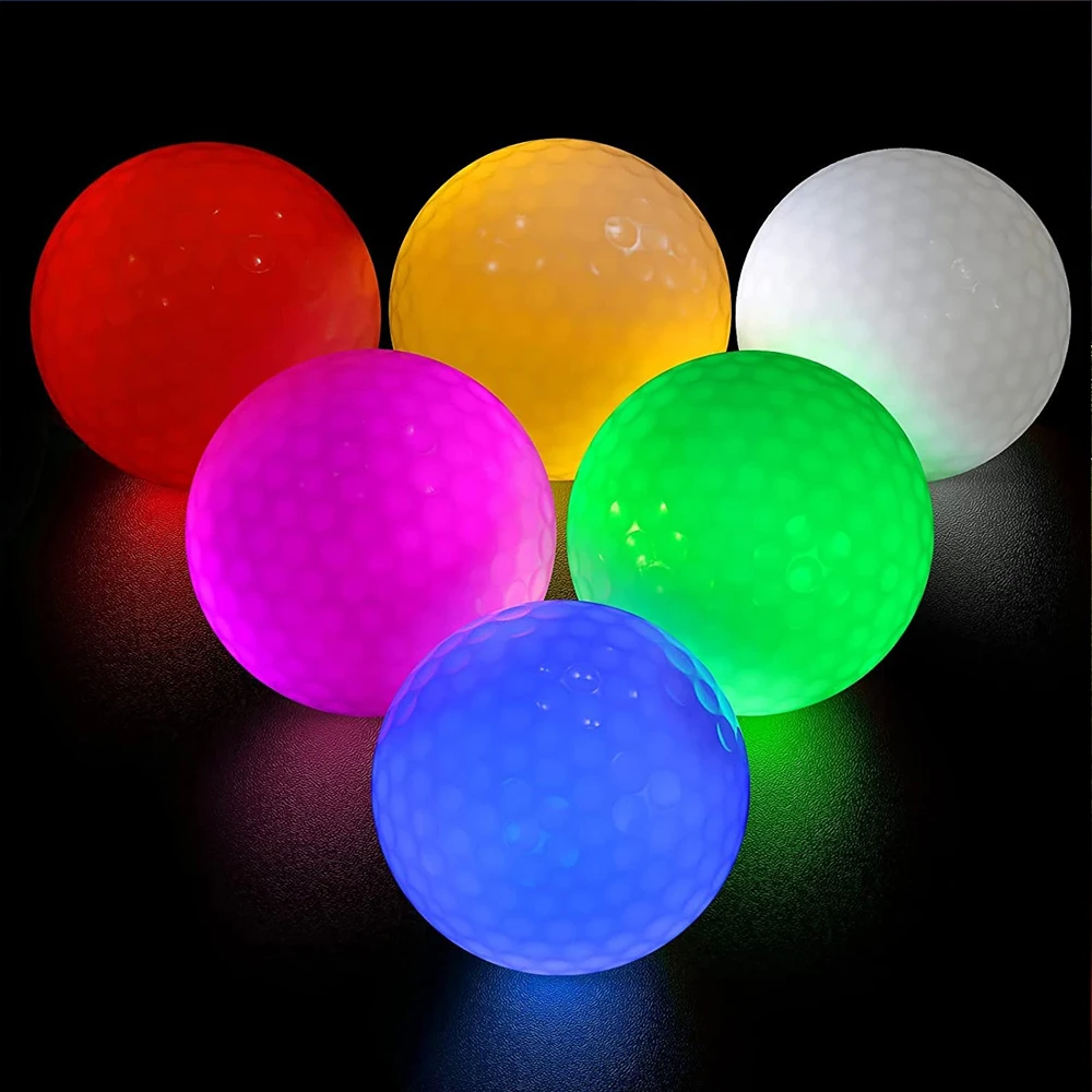 S,led Light Up Glow Golf Ball For Night Sports,super Bright,colorful And Durable