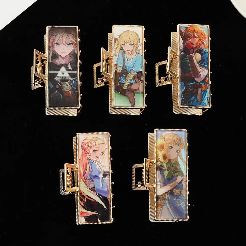 Женские заколки для волос The Legend of Hair Claw зажимы Zelda темпераментные заколки-крабы