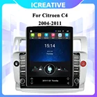 CarPlay Автомагнитола Магнитола Автомобильный мультимедийный плеер для Citroen C4 C-Triumph C-четыре 2004-2011 C4 Pallas, 2 Din, Android, 9,7 дюймов, экран Тесла, GPS, Wi-Fi, Авторадио 2 дин андройд Аудио Автомагнитолы