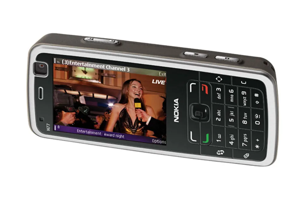 Оригинальный разблокированный Восстановленный телефон Nokia N77 стандарта GSM