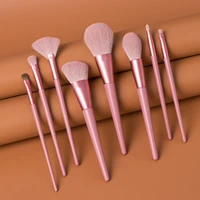 8pcslarge makeup brush set white concealer foundation blush powder blend cosmetic make up brushes fan highlighter brush