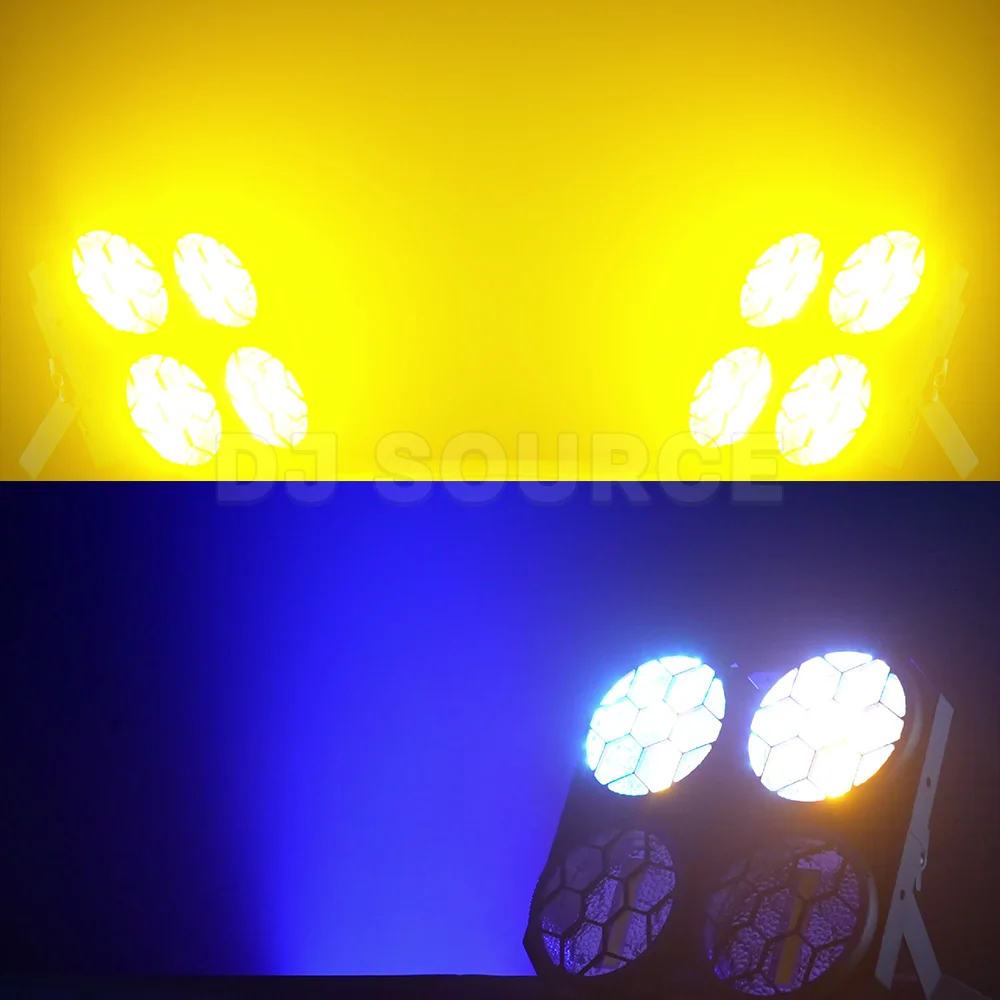 Светодиодный прожектор 4x50W COB с 4 линзами, холодным и теплым белым светом, RGB-подсветкой, ретро-дизайн, для дискотек, клубов, свадеб, вечеринок, сценического освещения. (art.: 3920da8fcf62c) - 3920da8fcf62c