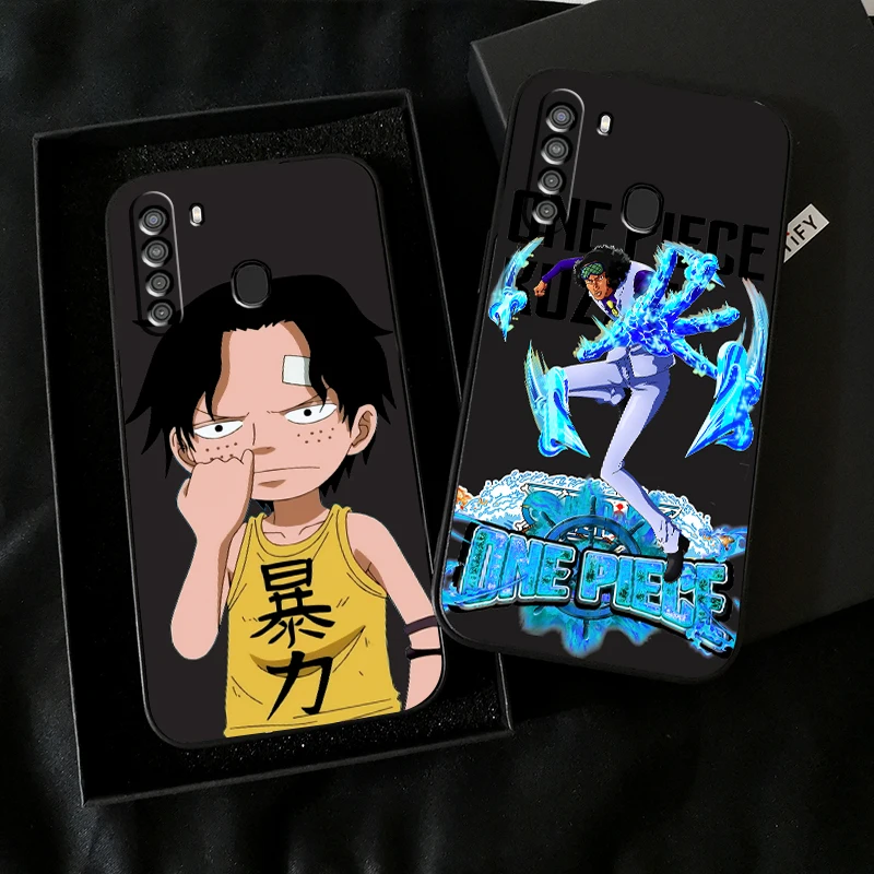

Japanese Anime ONE PIECE Phone Case For Samsung Galaxy S20 S20FE S20 Ulitra S21 S21FE S21 Plus S21 Ultra Coque Soft Black Funda
