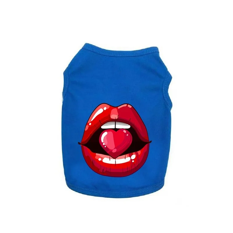 Дизайнерская одежда для собак на весну и лето тонкий модный жилет футболка