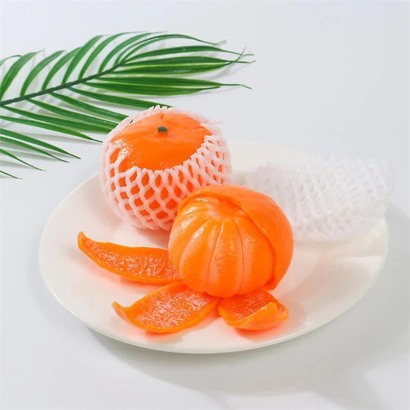 

Orange Squzze Ball Toy Sensory Fidget Toys Pinch Orange Stress Relief Antistress Decompression Anxiety Venting Gift For Kids