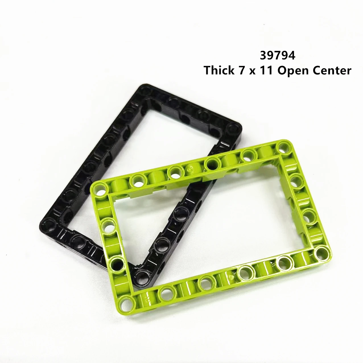 Радужная свинья MOC блоки 39794 Модифицированная рамка Толстая 7x11 открытая