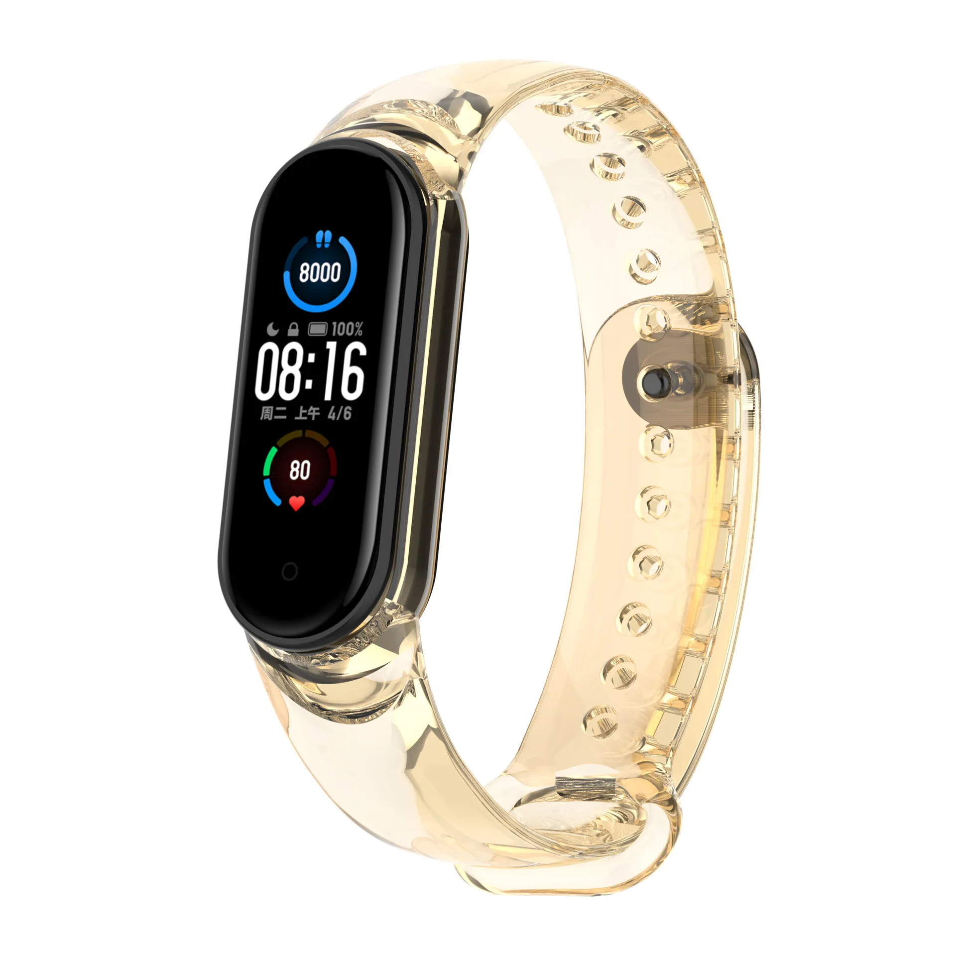 Strap For Xiaomi Mi Band 5 6 Fluorescent Camouflage Wristband  Strap For Xiaomi Band 5 6 Wristband Colorful Waterproof Watchband