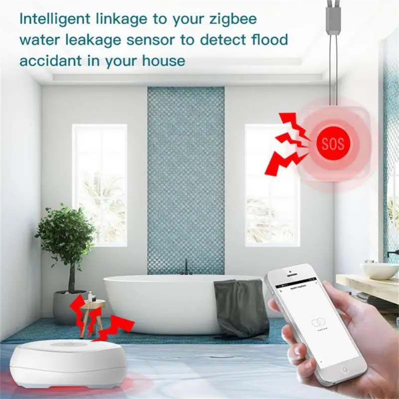 Кнопка SOS Tuya ZigBee водонепроницаемая аварийная сигнализация для пожилых людей с