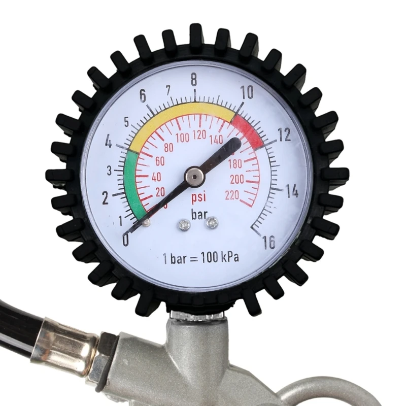 

Heavy Duty Tyre Pressure Gauge with Brass Connector Easy Read LCD Display for Car Truck Motorcycle Resolution 0.1psi