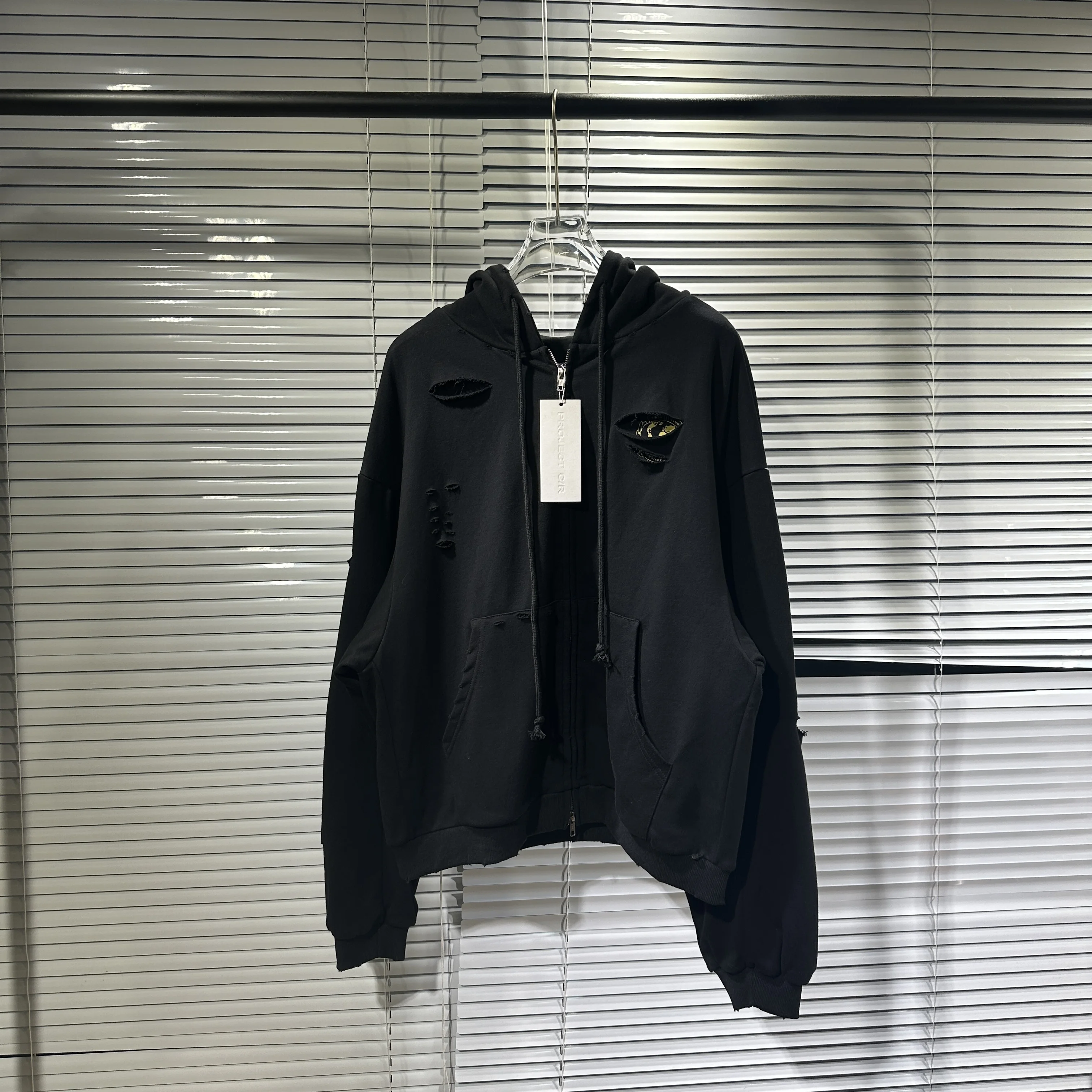 GZ LEARL Корейский бренд Модная уличная негабаритная толстовка с капюшоном на