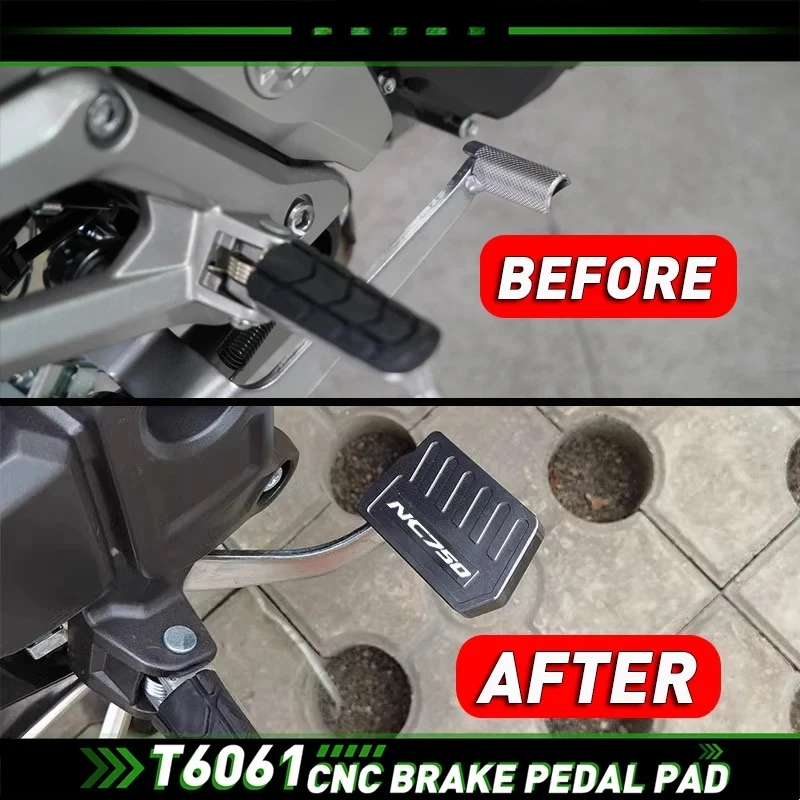 Фото Подходит для мотоцикла Honda NC750X NC750S NC700X NC700S, широкая педаль переднего тормоза, увеличенная подножка NC 750X 750S 700X 700s №2