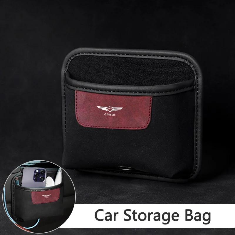 Кожаный автомобильный карман для хранения сумка-органайзер коробка уборки