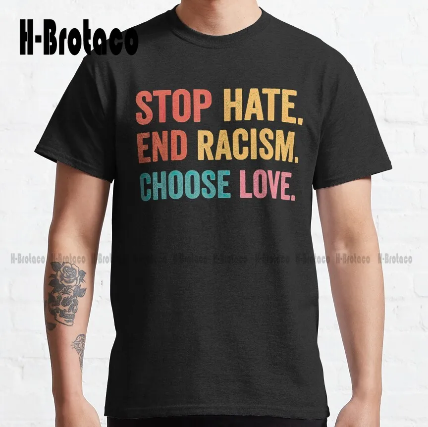 

Футболка с надписью «Stop Hate End», «Выбор любви», «молиться за B»