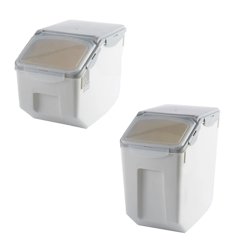 

10Kg Rice Storage Box Dispenser Cereals Storage Jar Insect-Proof Moisture-Proof Storage