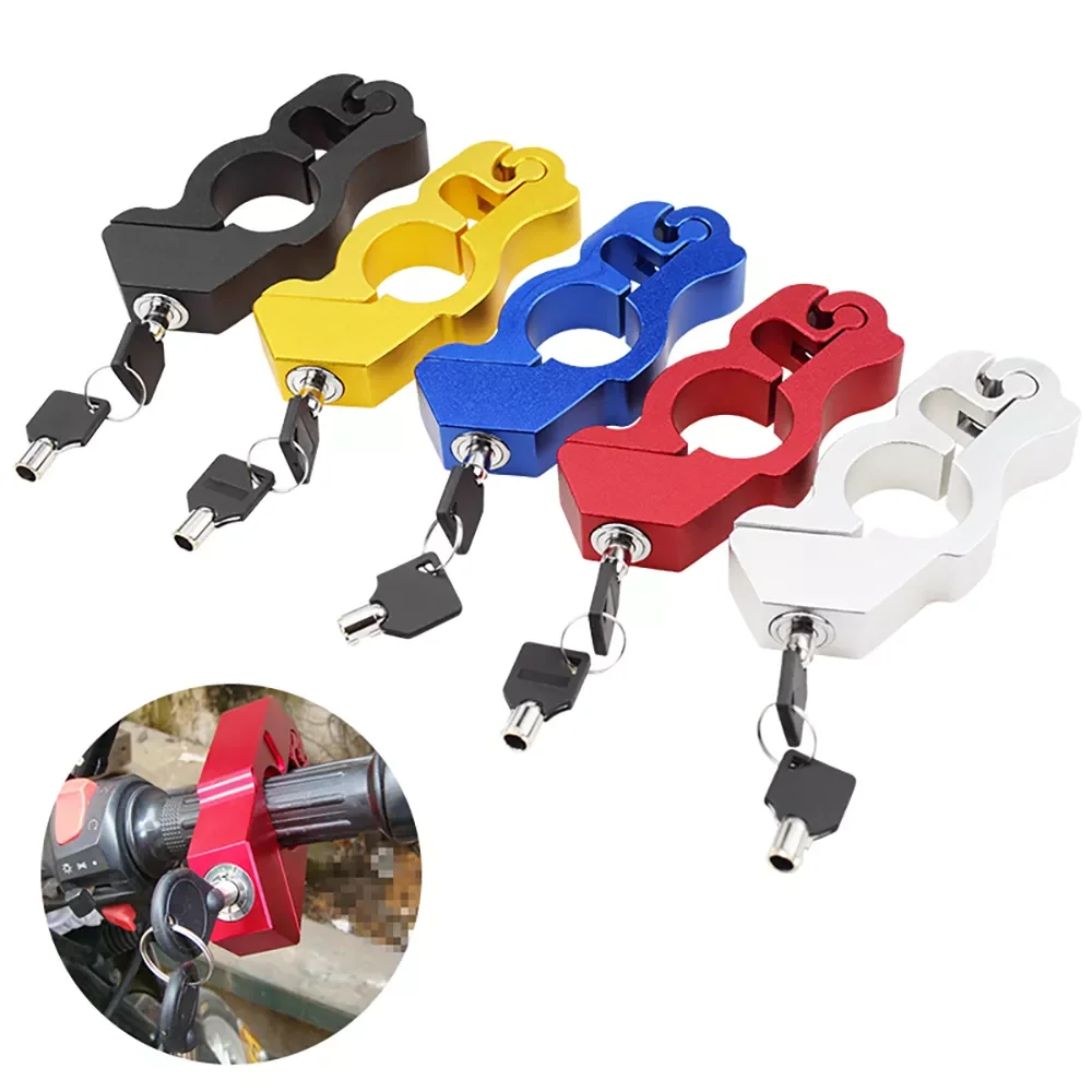 

Adjustable Motorcycle Handlebar Lock Aluminum Safety Locks Handbar Brake Anti Theft Lock For Protection Motorcycle Accessories