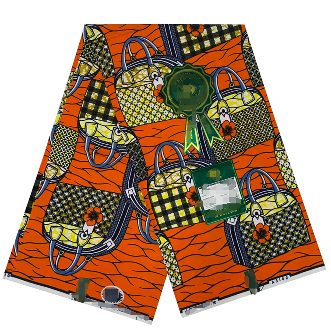 Платье из натурального воска для африканского батика 2024 6 ярдов 100% хлопок