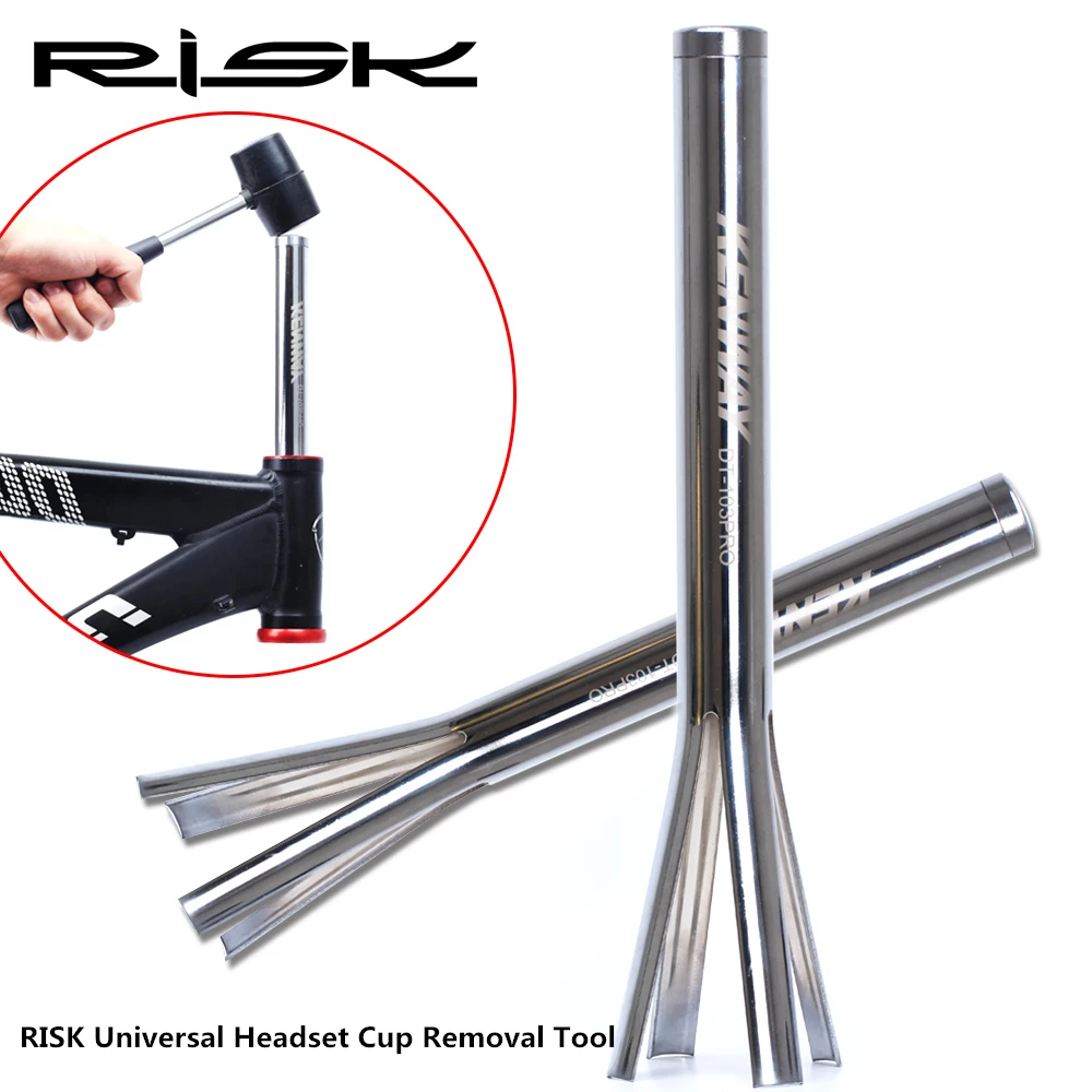 

RISK Bicycle Bike Upper and Lower Bowl Headset Cup Removal Tool Remover For 1-1/8, 1-1/4 and 1-1/2 inch(32.5 to 56mm)