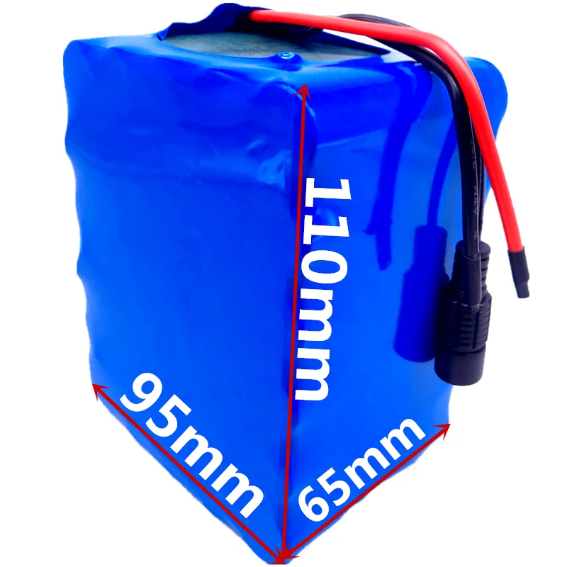 

New 6S5P 24V 34000mAh Lithium Battery Pack with 25A BMS for Electric Bicycle Ebike Scooter Wheelchair Cropper with 25.2V Charger