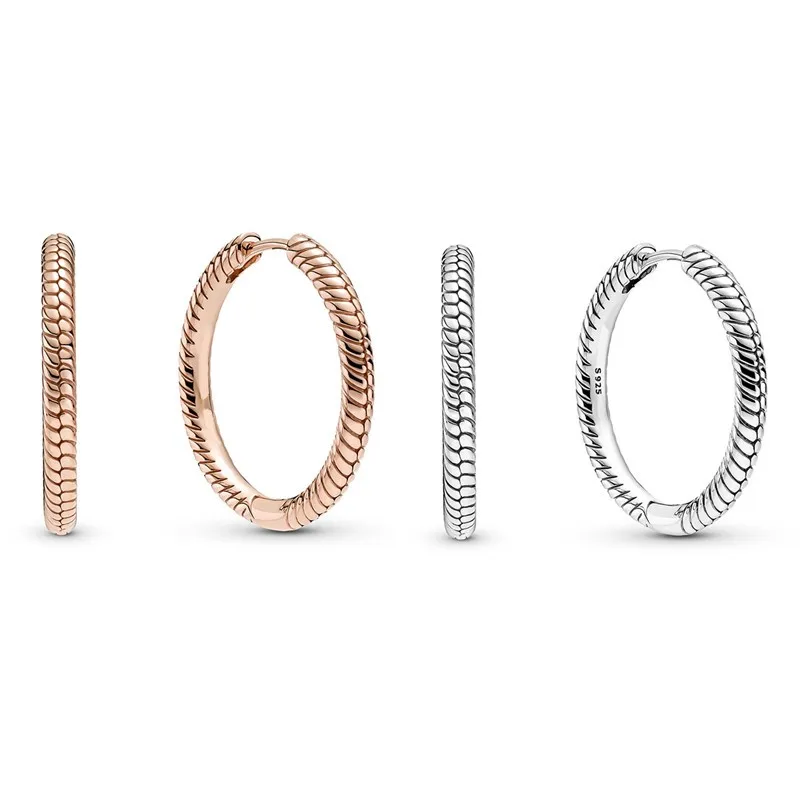 

Женские серьги-кольца из серебра 925 пробы, с подвеской