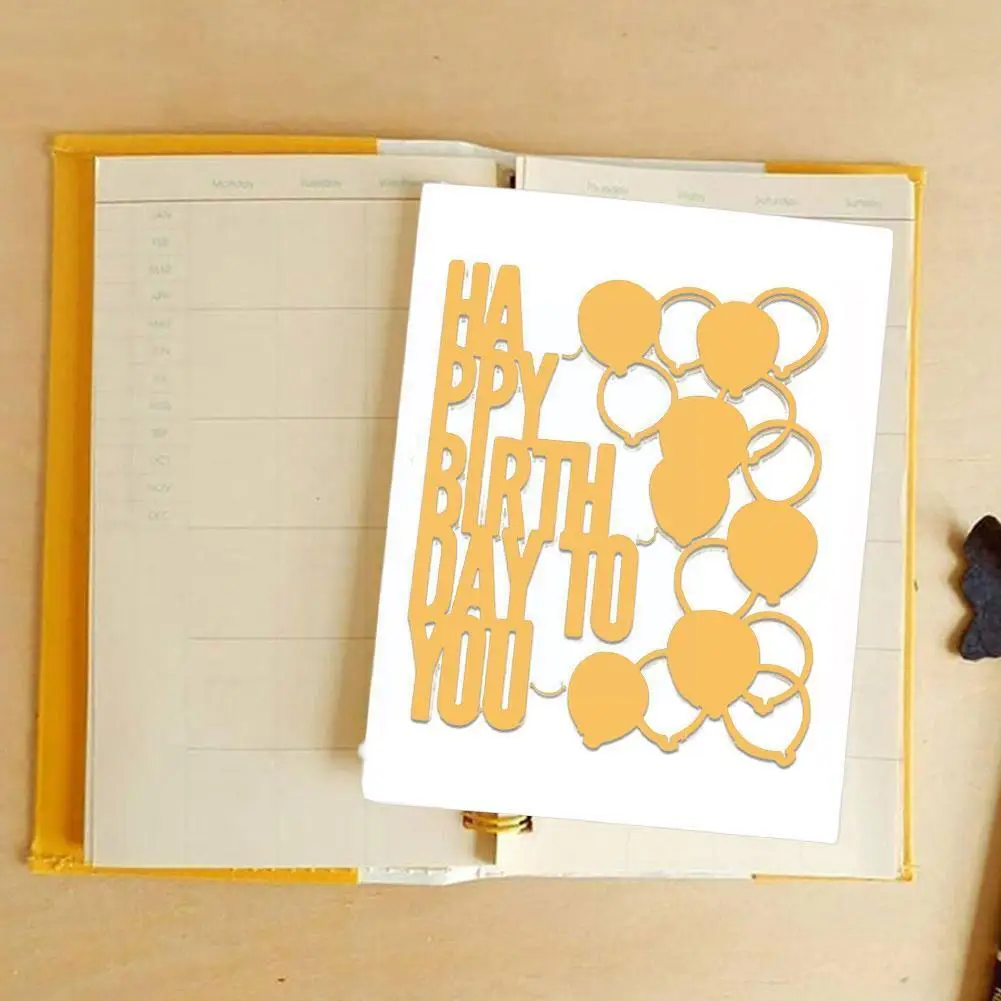

Happy Birthday To You Diy Carbon Steel Cutting Mold Craft Art Tool Stencils Photo Paper Album Embossing Decor L7f6