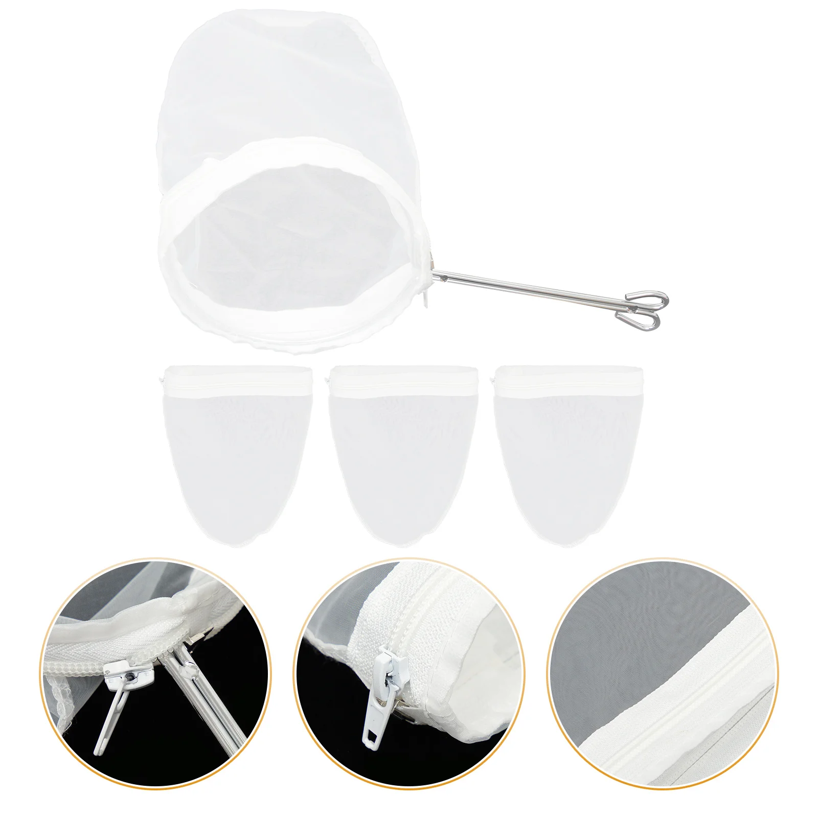 

Strainer Bag Filter Mesh Yogurt Sievecheesecloth Toufu Jelly Cocktailfor Sieves Kitchen Handheldspoon Pouch Cotton Tea