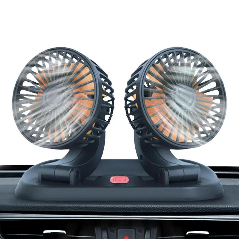 

Car Air Fan Car Dashboard Cooling Fan Portable Truck Air Fan Car Cooling Air Fan Battery Powered For SUV Travel Boat Stroller