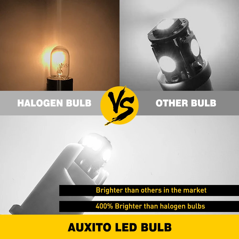 10 шт. автомобильные лампы AUXITO T10 168 дюйма 12 В 194 к