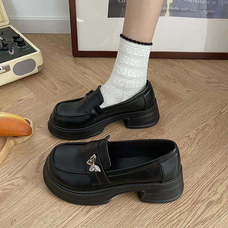 

Туфли женские кожаные на высоком каблуке, брендовые сандалии-лодочки, без застежки, кроссовки на толстой подошве, на шнуровке, Мэри Джейн, круглый носок, Ba, 2023