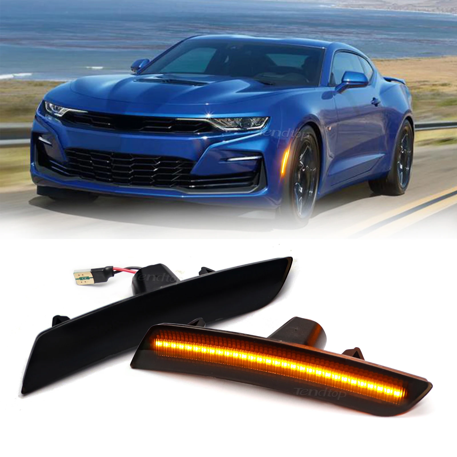 

Габаритные огни для переднего заднего бампера, боковые габаритные огни для Chevy Camaro 2016-2023