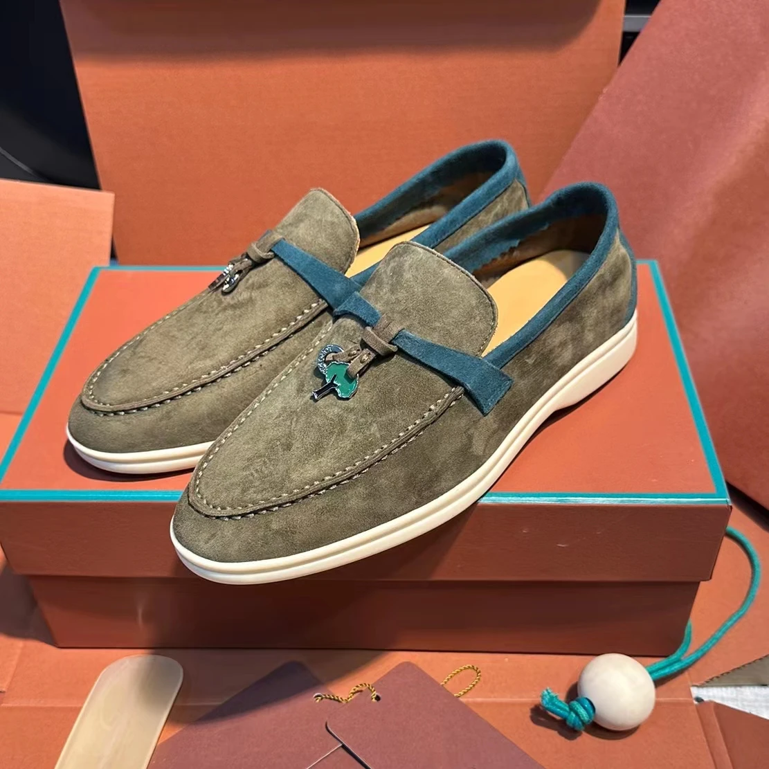 Кроссовки женские кожаные круглый носок замша без каблука повседневная обувь