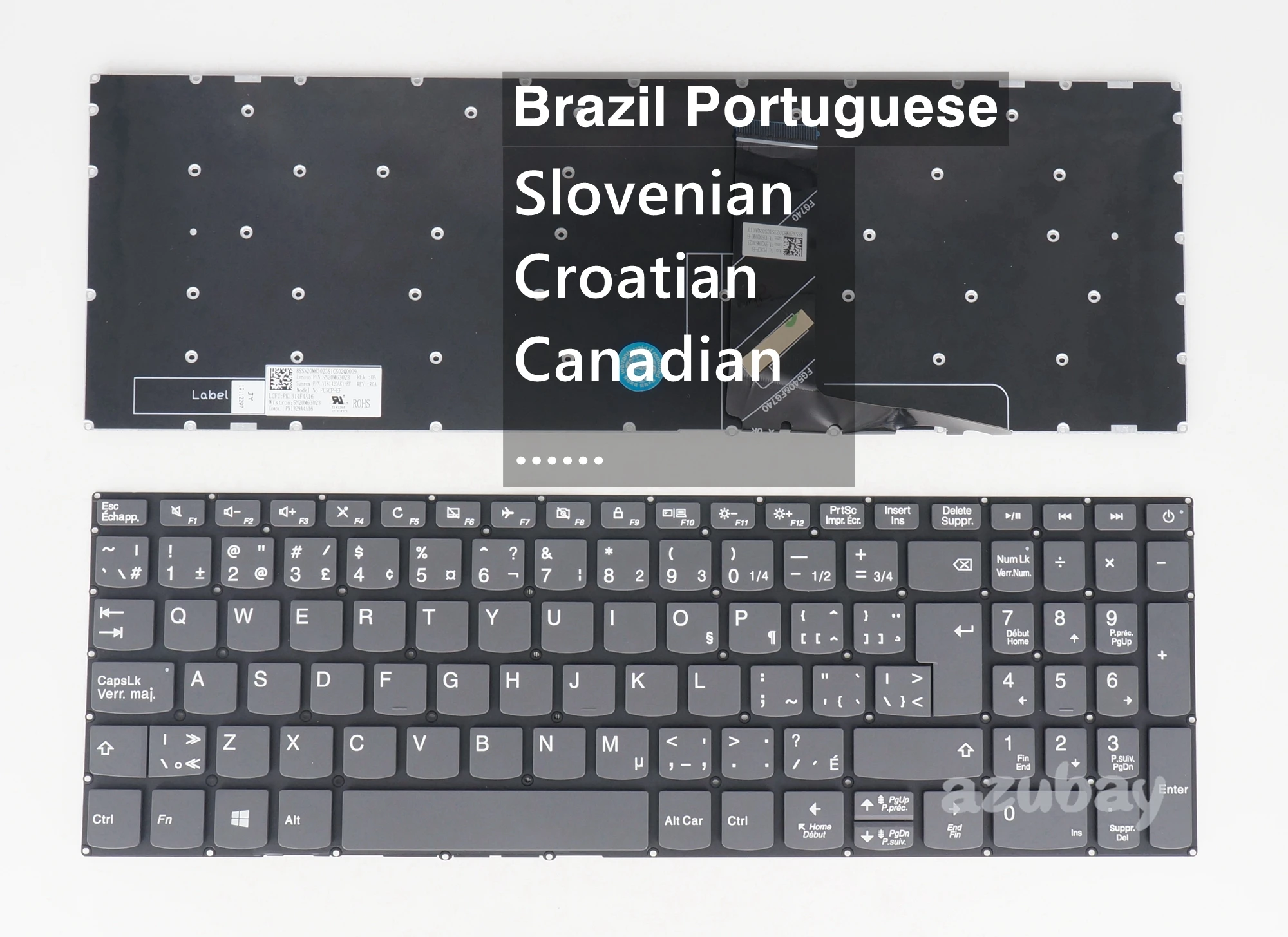 Словенская канадская клавиатура для Lenovo 330H-15IKB 330H-17AST 330H-17ICH 330H-17IKB 330L-15AST 330L-15ICH |