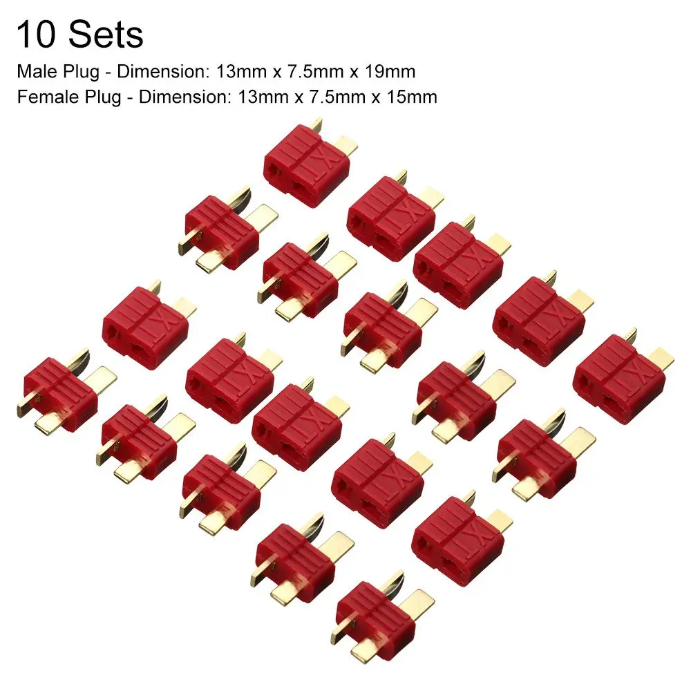 

Деans T-образные штекеры 5/10 комплектов