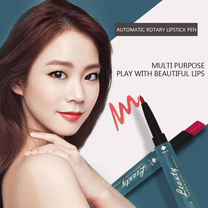 

Double-head Lip Liner Lipstick Matte Moisturizing Lip Color Lip Liner De Labios Lip Crayon A Levres Long-lasting Lip Liner Pen