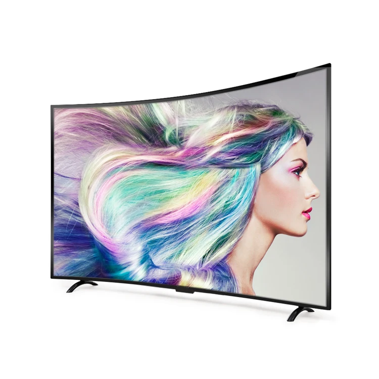 

factory Screen 55 Inches tv curved curved LCD TV radian FHD LED 3840*2160P Super slim4K lcd Television Smart Android TV