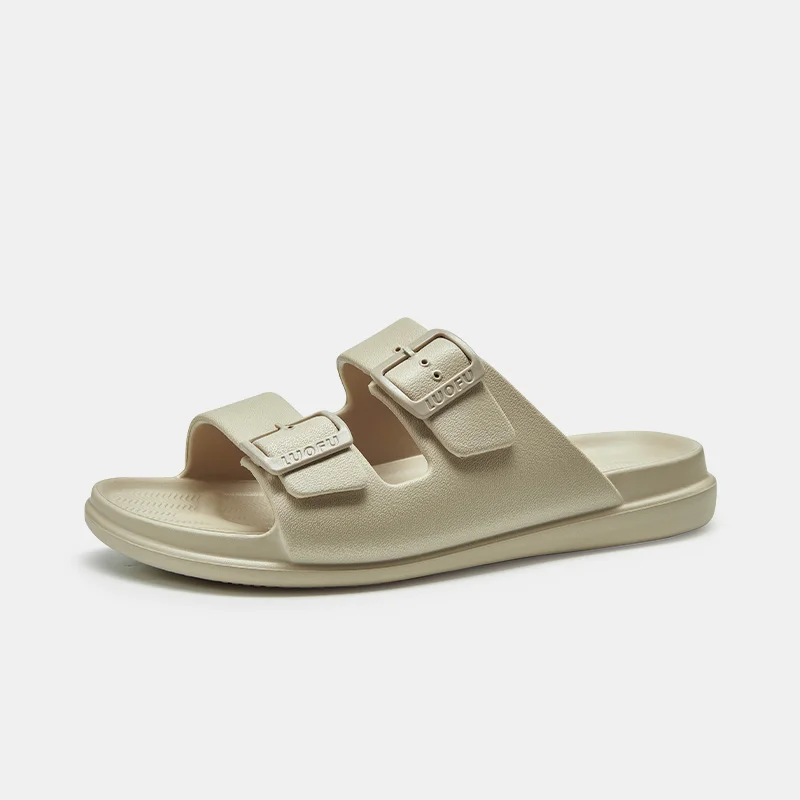 Сандалии LUOFU мужские с двойной пряжкой летние легкие удобные нескользящие