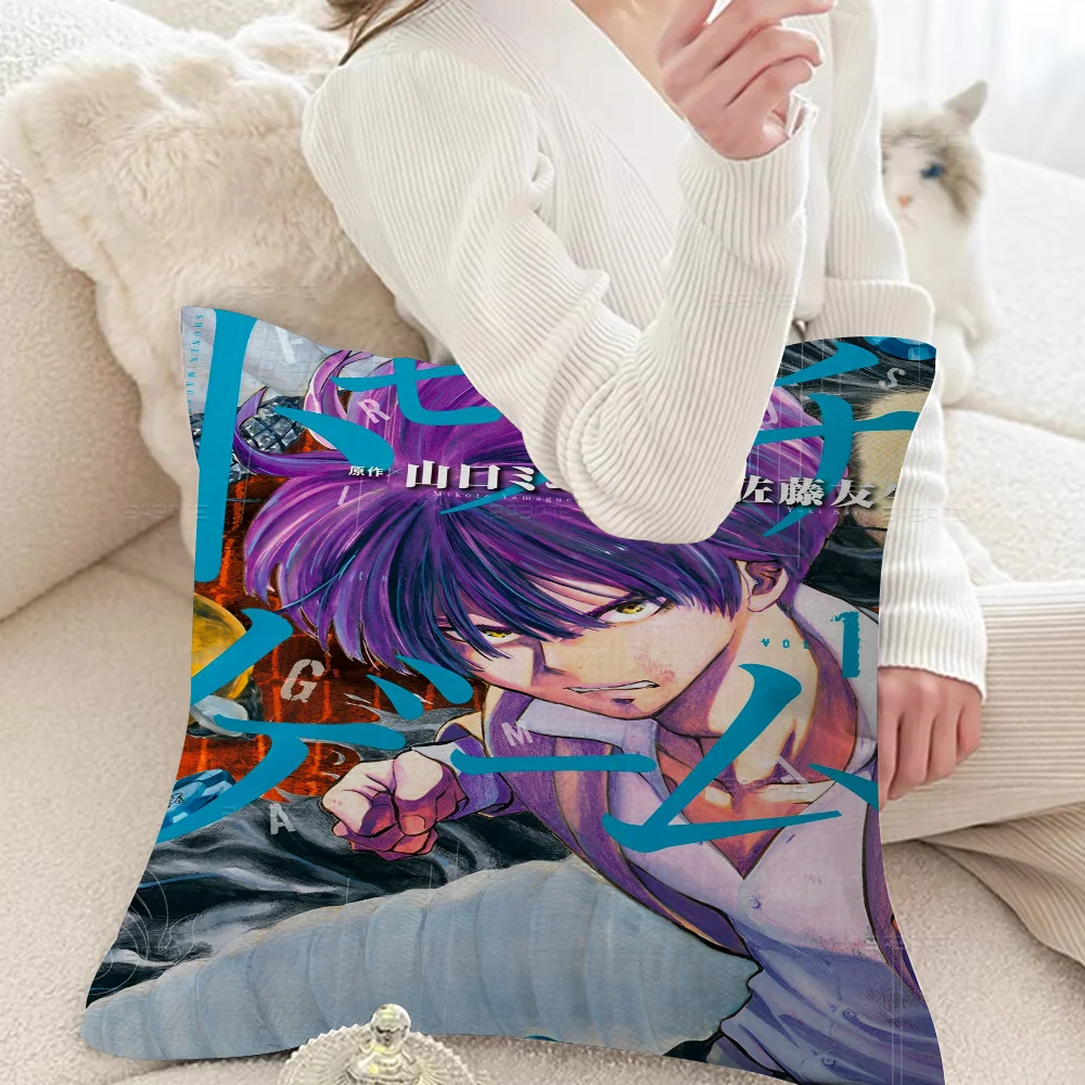Japanese Animation Tomodachi Game Cushion Cover Polyester Sofa Cushions Decorative Throw Pillows Home Decoration Pillowcover