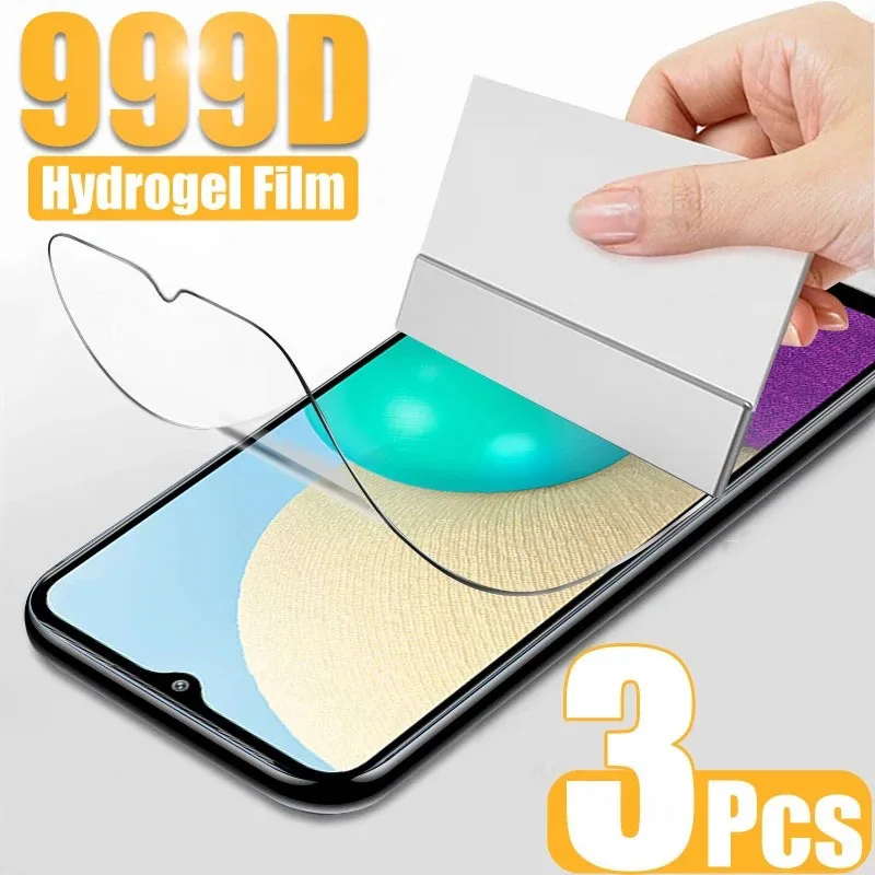 

3 шт. Защитная пленка для Samsung Galaxy A32 A52 A72 M02 M12 M32 M42 M62 Гидрогелевая пленка для Samsung F02S F12 F13 F23 F41 F52 F62