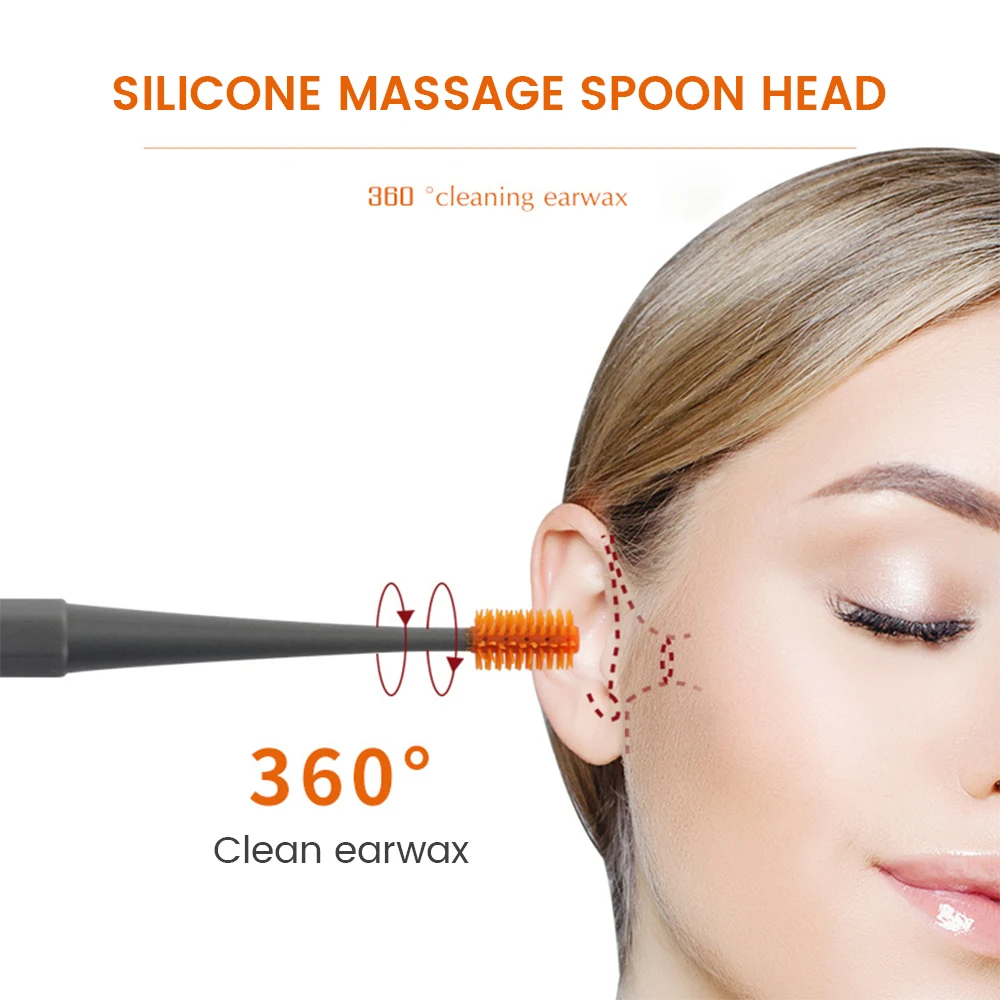 

Silicone Ear Cleaner Wax Removal Tool Earpick Sticks Earwax Remover Curette Ear Pick Cleaning Ear Cleanser Spoon Health Care