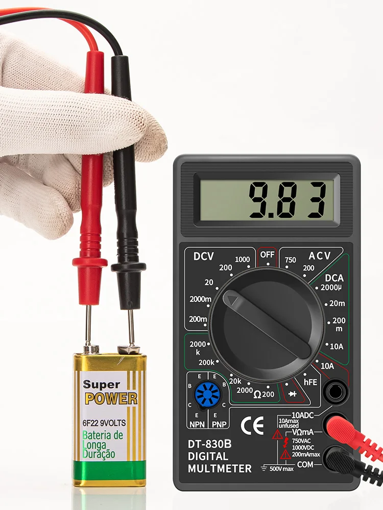 ANENG DT830B LCD Multimeter Digital Voltmeter Ammeter Ohm Multimetro Tester Multi Measures Handheld Meter Digital Multimeter