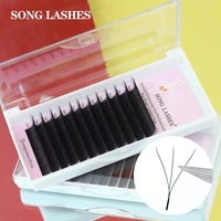 song lashes w style eyelash extensions 3d premade volume fans faux soft easy professional natural lashes
