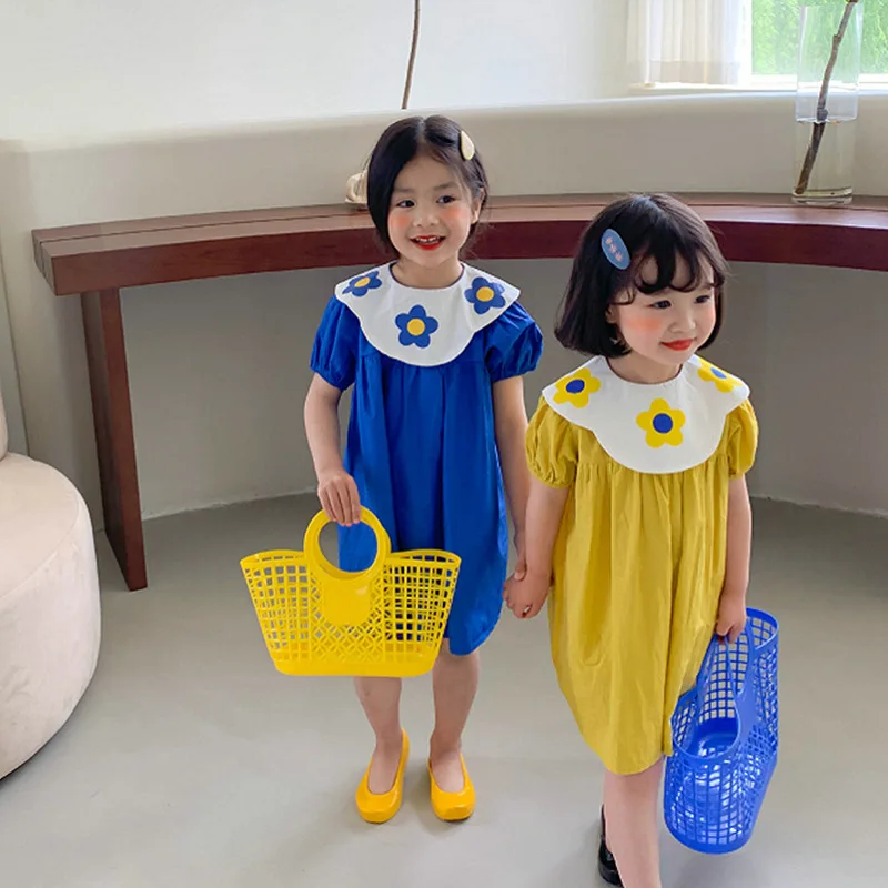 

Платье принцессы с коротким рукавом и коротким рукавом для девочек