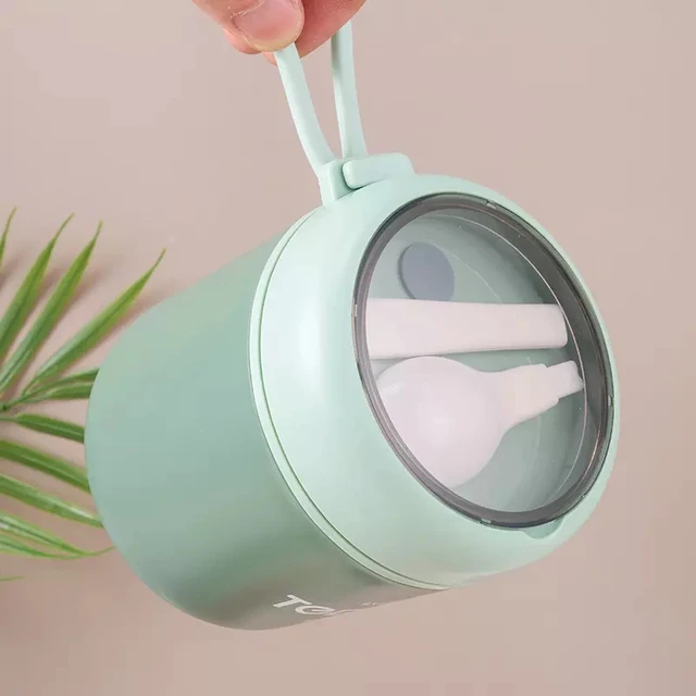510ml Stainless Steel Lunch Box with Spoon Thermal Food Container Vaccum Cup Insulate Bento Box Thermos Soup Cup For Kids School 2