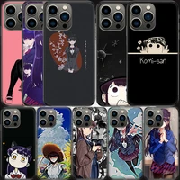 anime komi shouko cant communicate phone case for apple iphone 13 12 11 pro max mini cover se 2020 x xs xr 8 7 6 6s plus 5 5s sh