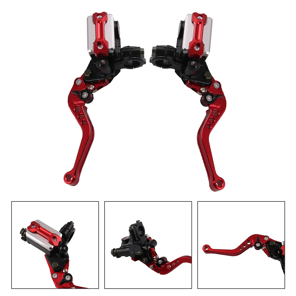 

1 Pair Brake Levers Sturdy Aluminum Alloy Handlebar Brake Levers Cylinder Clutch Lever