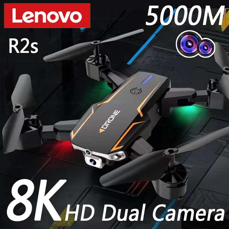 Lenovo R2s 8K Drone 5G GPS Professional Obstacle Avoidance UVA Dual Camera HD Aerial Photography Remote Control Aircraft 5000M