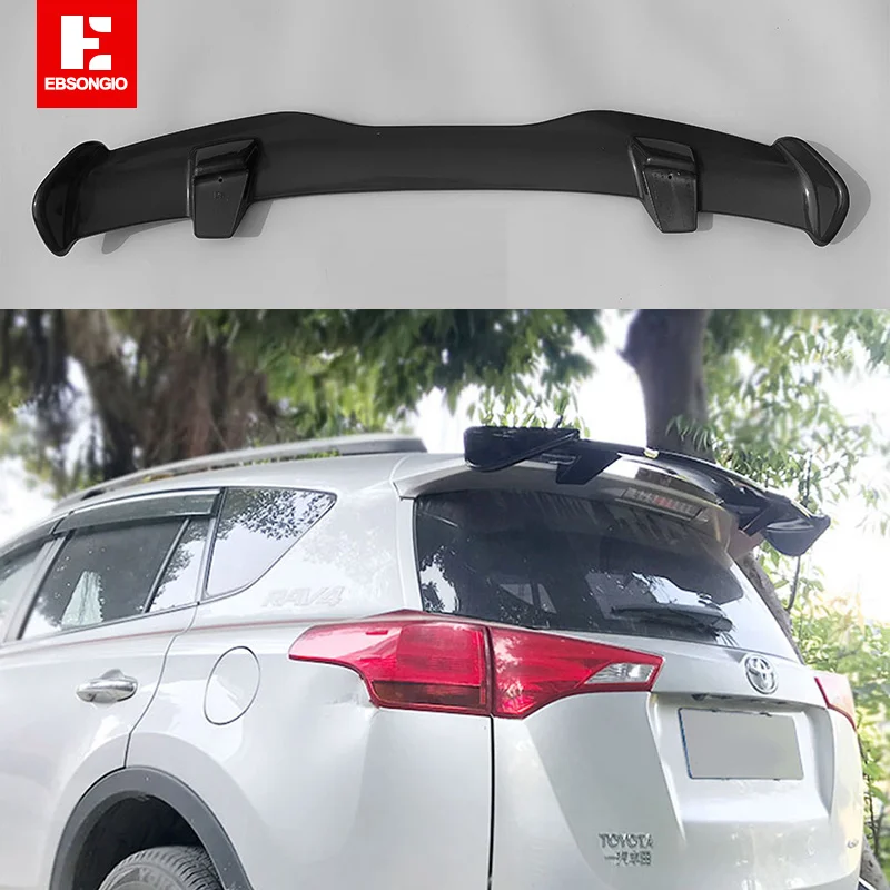 

Спойлер для заднего багажника Toyota RAV4 2010-2018, тип углеродной поверхности, тип TE, крыло заднего багажника, ABS-материал, запасные аксессуары, спой...