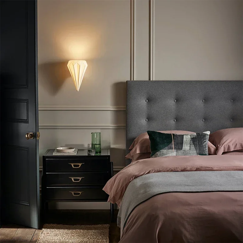 Британская Скандинавская версия роскошная керамическая настенная лампа для